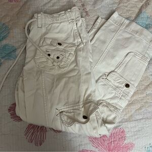 Stylish Cream Cargo Pants